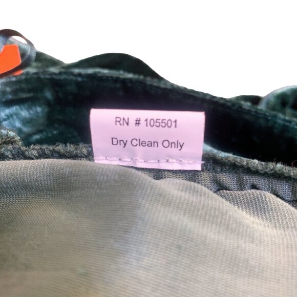 NWT Double D Ranch Green Velvet La Loma Pant Size Large - Picture 6 of 6